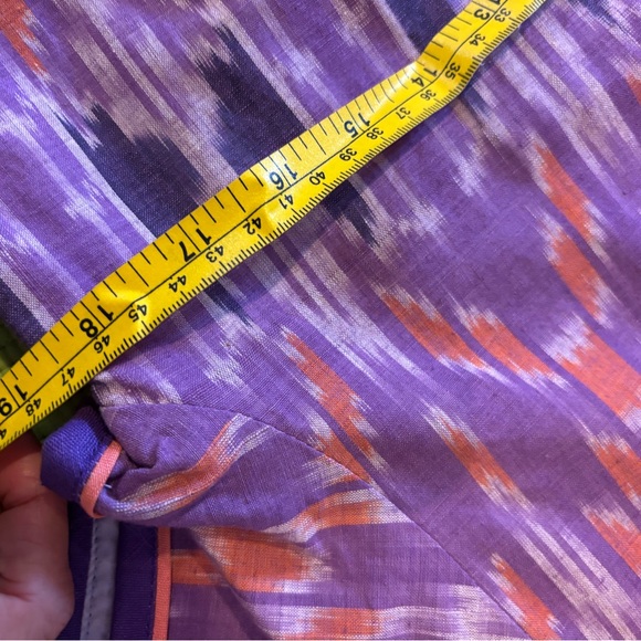 Purple and Orange Patterned Dress - Picture 4 of 6